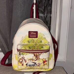 Disney Winnie the Pooh Loungefly Black Interior Backpack